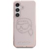 Etui Karl Lagerfeld Rhinestones K. Head  Logo do Samsung Galaxy S25 różowy